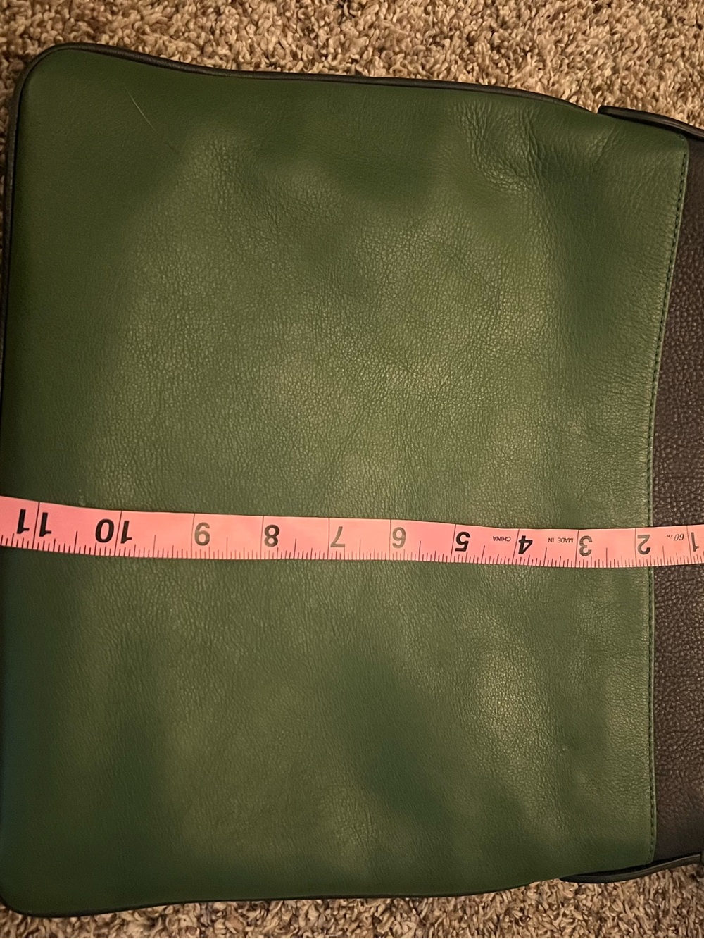 Coach New York Black & Green Colorblock Leather Messenger Crossbody Bag - Picture 16 of 16